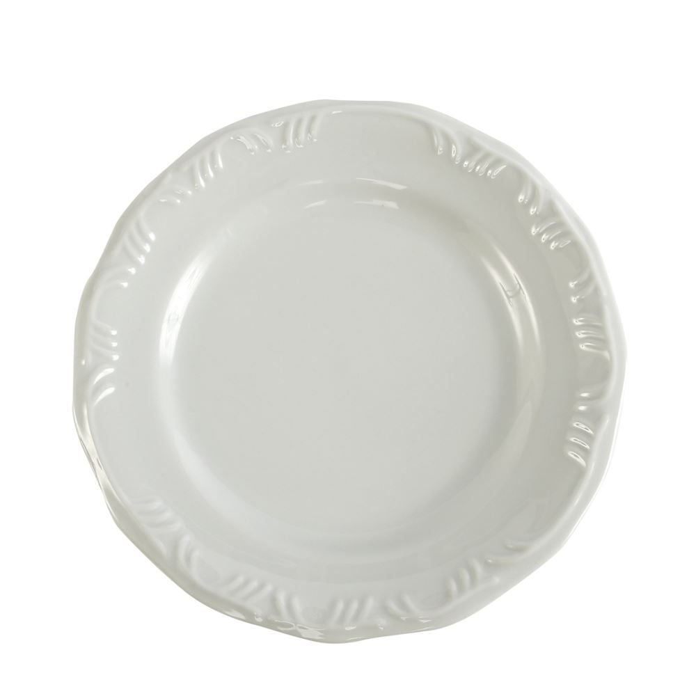 Prato De Sobremesa De Porcelana Pomerode Schmidt Cm Branco