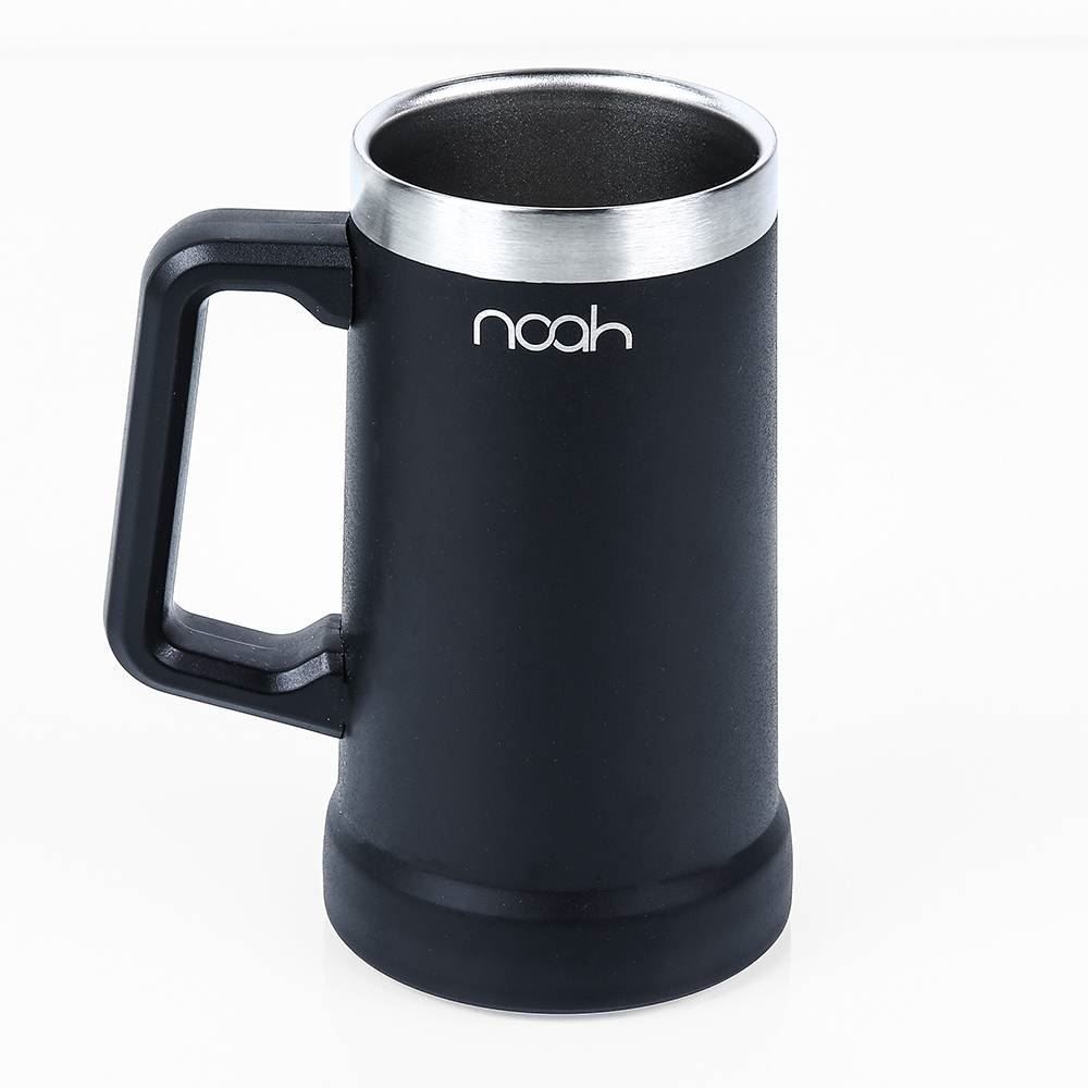 Caneca Térmica Pais Inox Cinza Útil Bazar 700ml - freitasvarejo