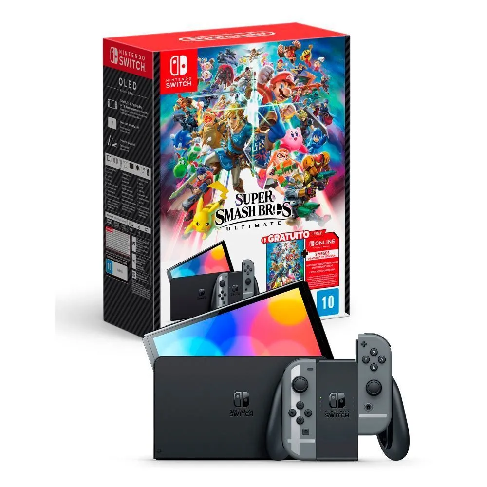 Console Nintendo Switch Oled Tela 7