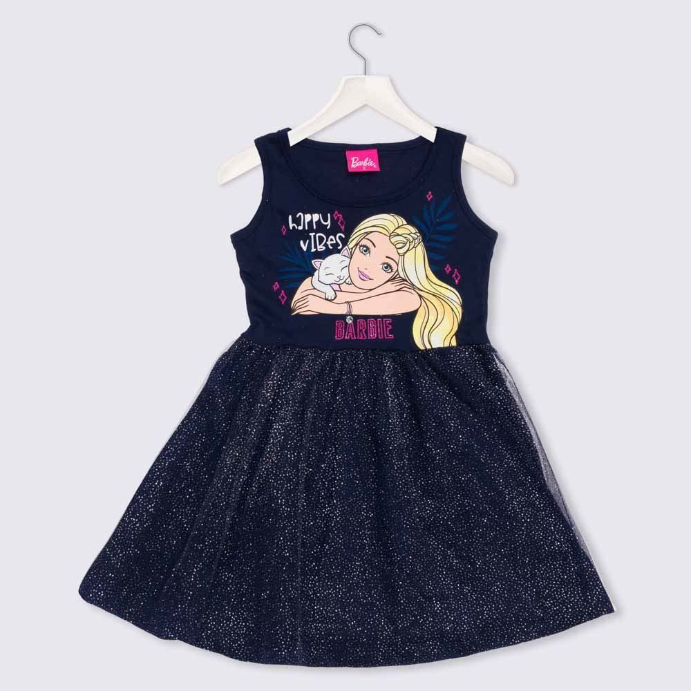 Vestido Barbie Infantil com armação em Tule