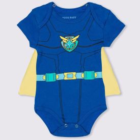 Body de Bebê Menina Sereia com Chapéu Bucket Yoyo Baby Azul