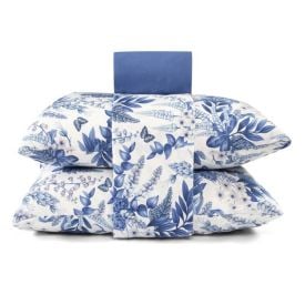 Jogo De Cama Casal Micropercal 180 Fios Havan Casa 4 Pçs - Elegance Branco Flowers